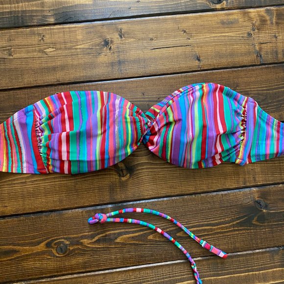 Victoria's Secret Striped Strapless Bikini - Picture 2 of 3
